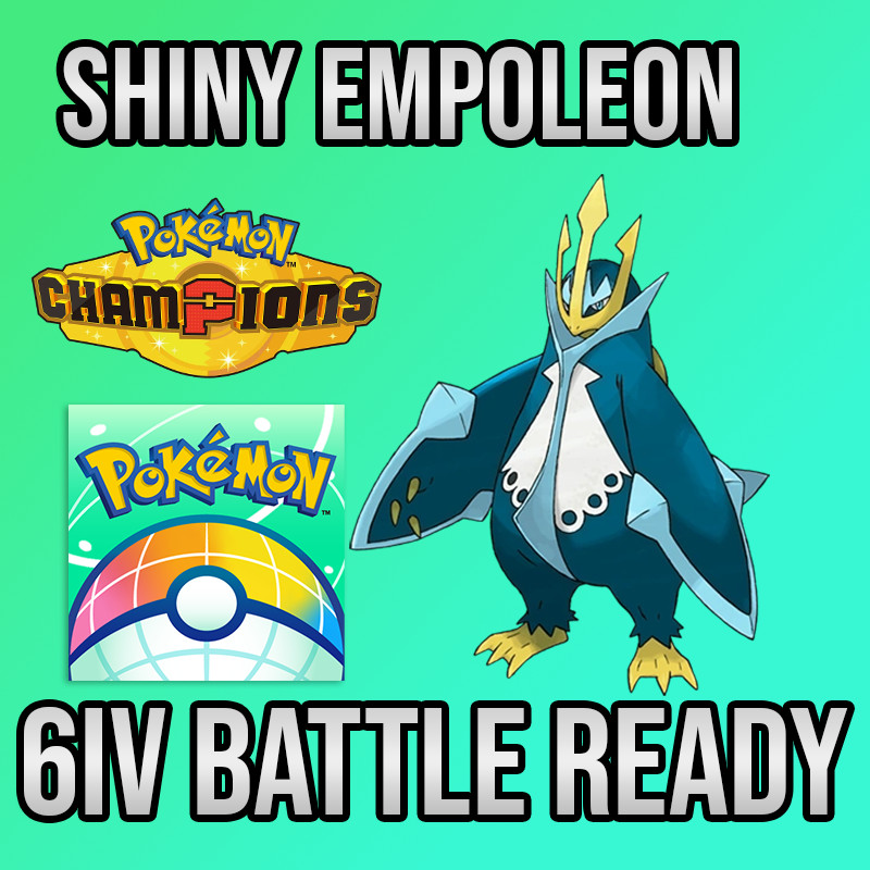 ✨6IV SHINY Empoleon + EVS🚀 POKEMON HOME✨Champions✨Online delivery⚡