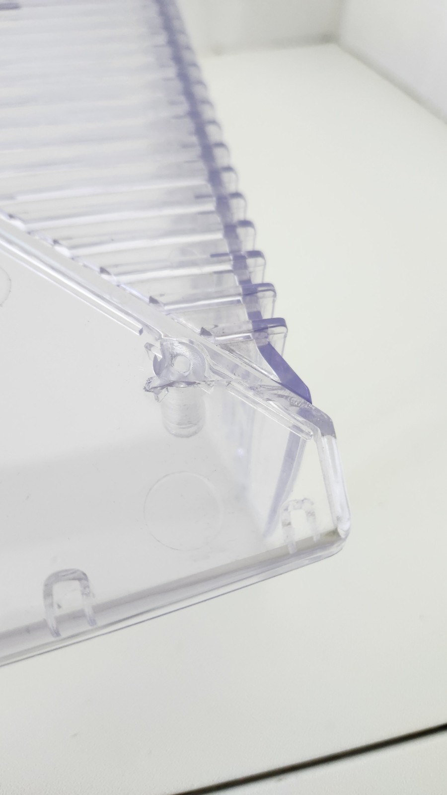 Original Xbox Clear Plastic Ghost Case Lid Upper Shell Read