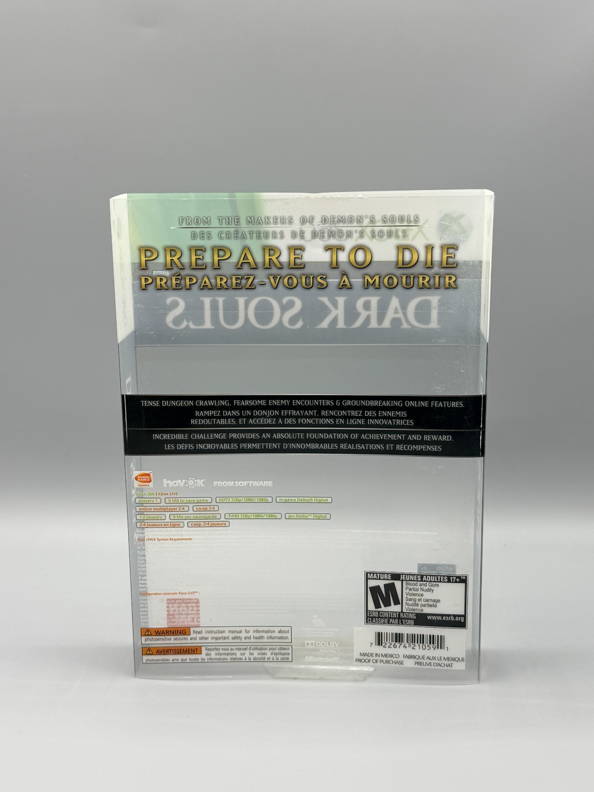 Dark Souls Limited Edition Microsoft Xbox 360 Tin Artbook Card NO GAME