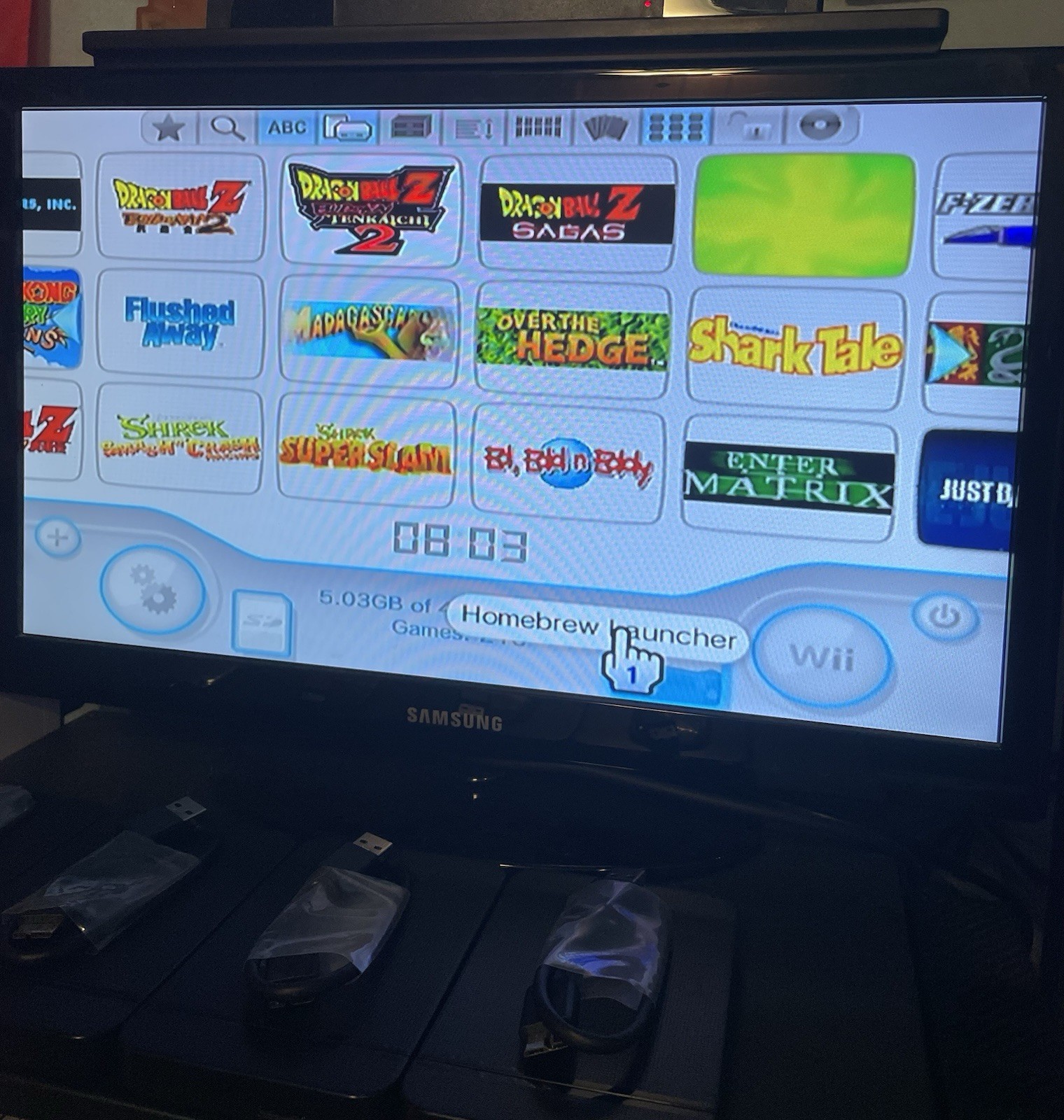 HomeBrew Wii With 500gb Hardrive, Games included