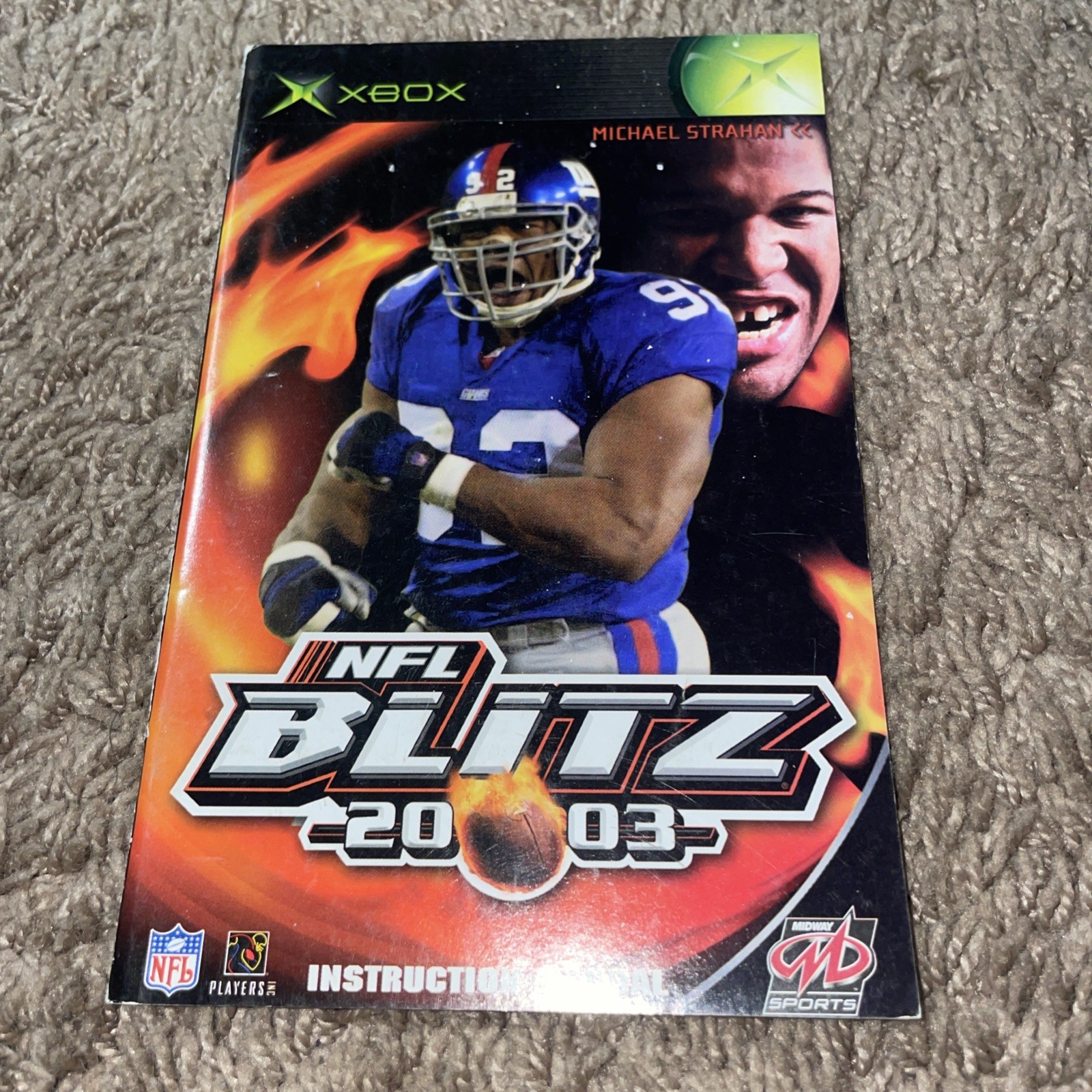 NFL Blitz 2003 Original Xbox REPLACEMENT MANUAL ONLY American Football Rare OOP