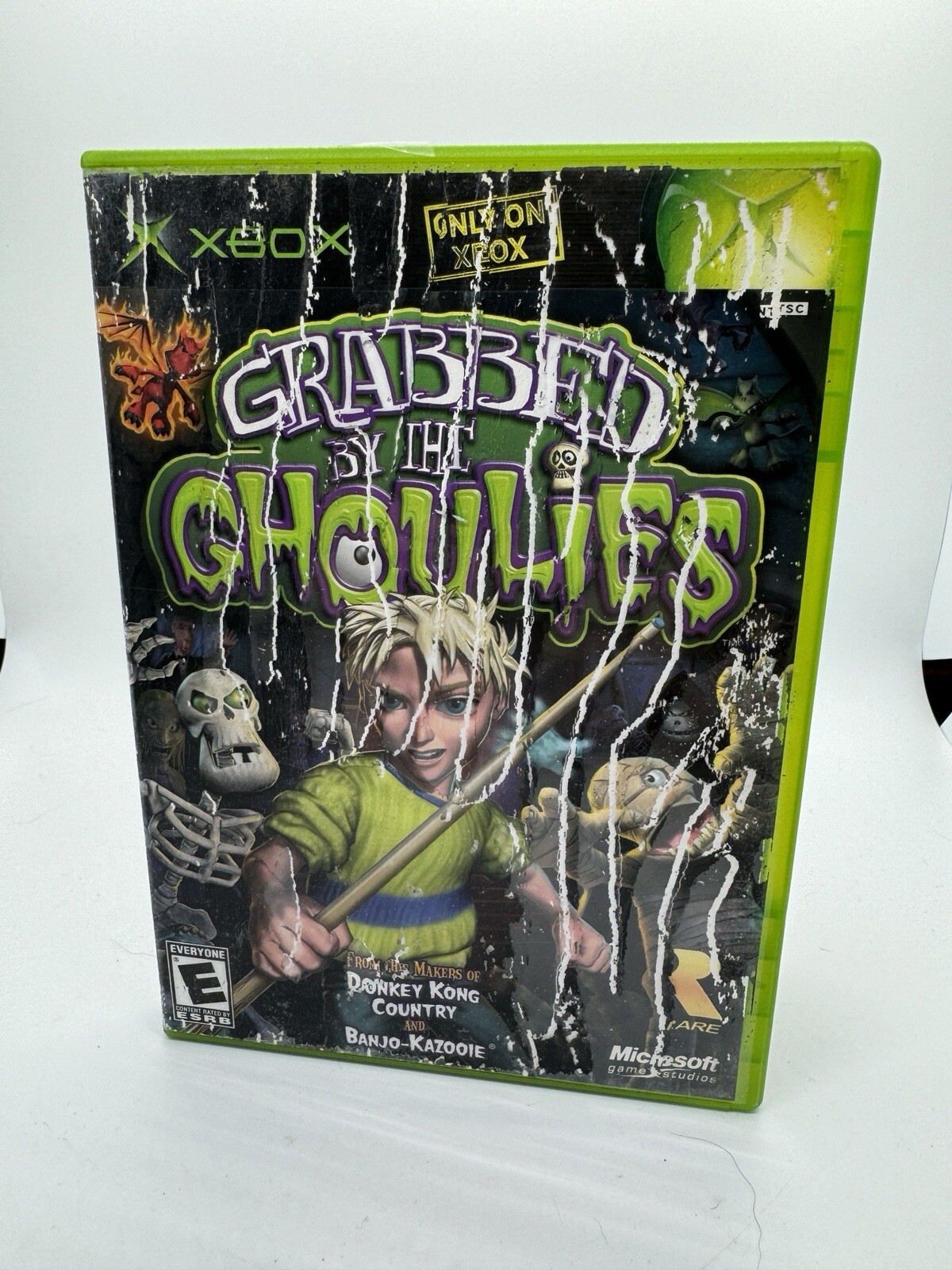 Grabbed by the Ghoulies (Microsoft Xbox, 2003) Complete in Box CIB HEAVY WEAR