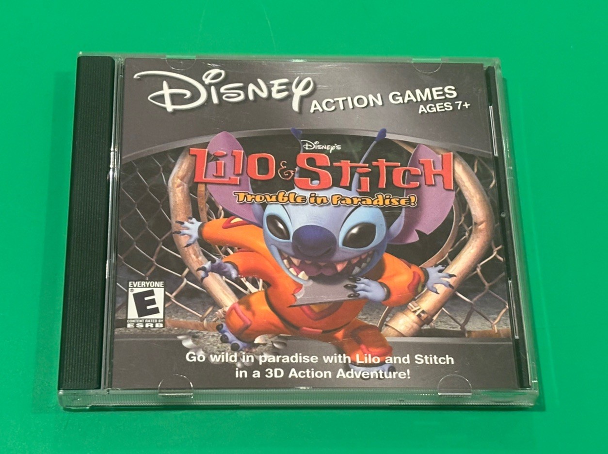 Disney’s Lilo & Stitch Trouble In Paradise PC 2002 PACKARD BELL OEM PROMO