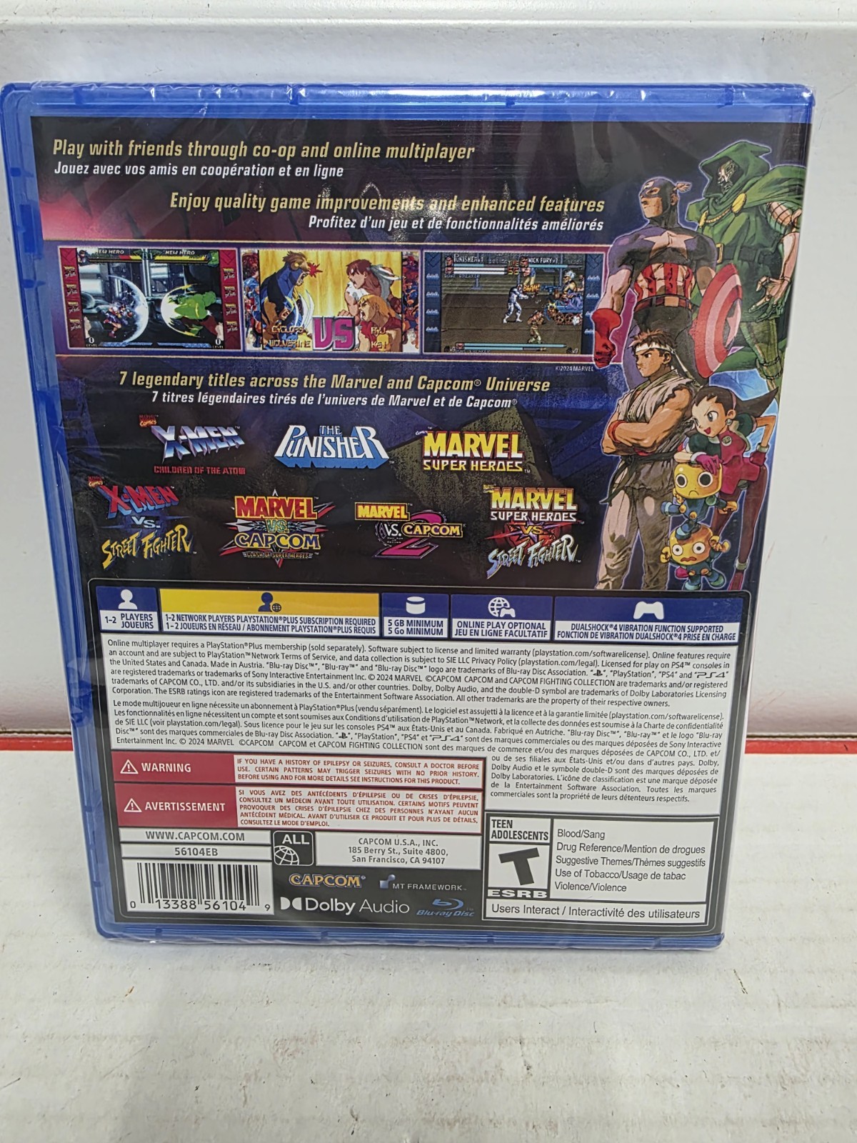 Marvel vs. Capcom Fighting Collection: Arcade Classics (Playstation 4) PS4 – New