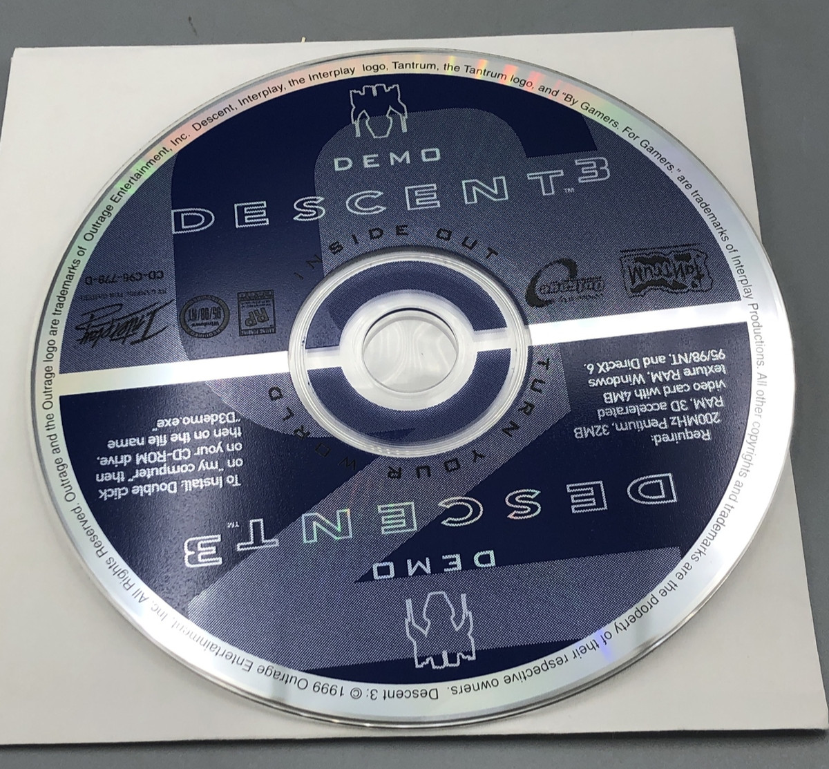 Demo Descent 3 CD Rom Clean