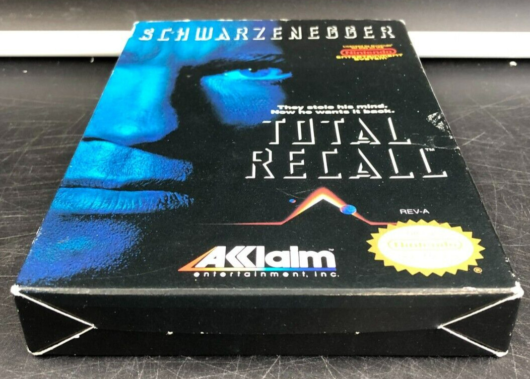 TOTAL RECALL Nintendo NES Video Game Box & Cartridge *OPEN BOX, SEE PICS*