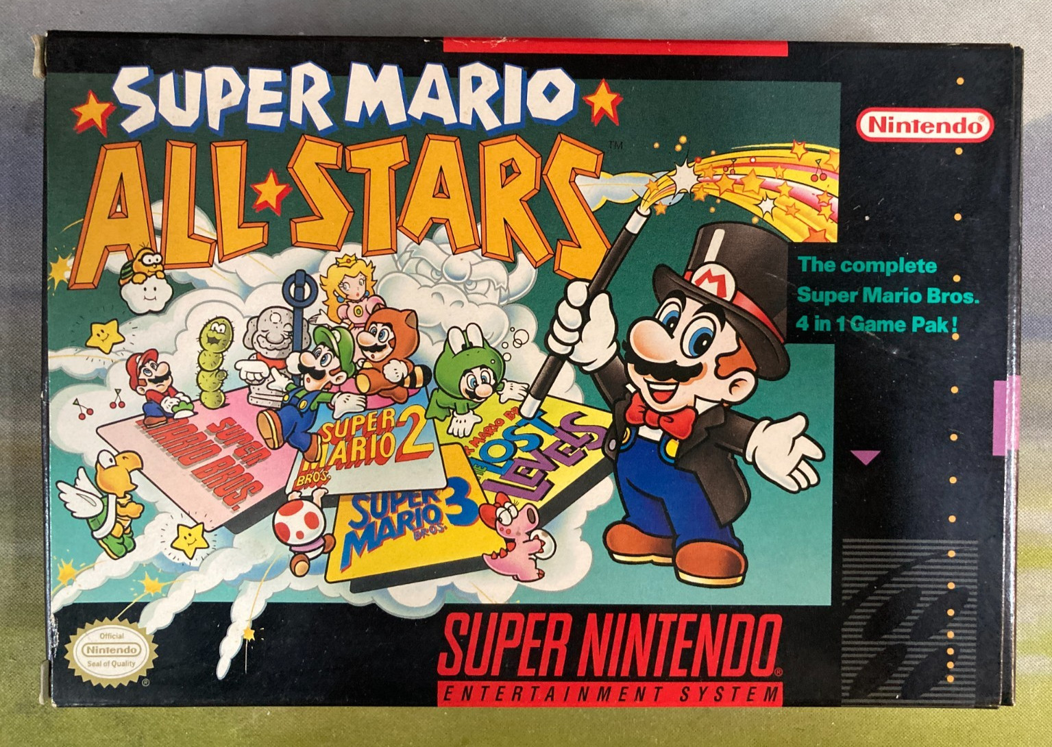Super Mario All Stars (Super Nintendo SNES) Complete in Box CIB