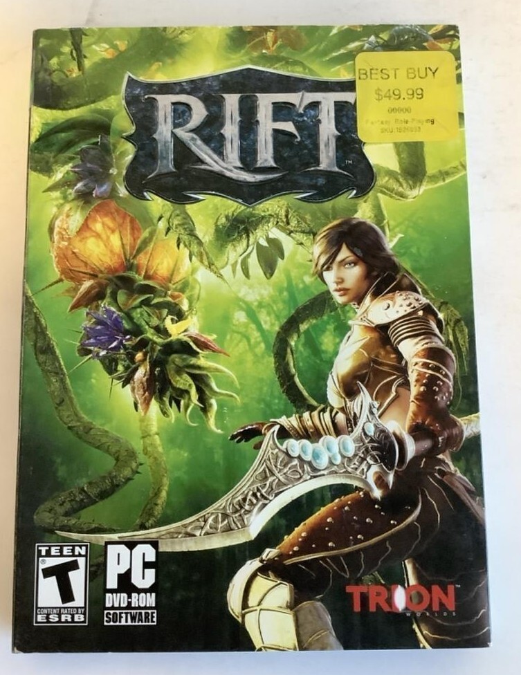 Rift PC DVD-ROM Video Game 2011 Software with Poster Trion role playing