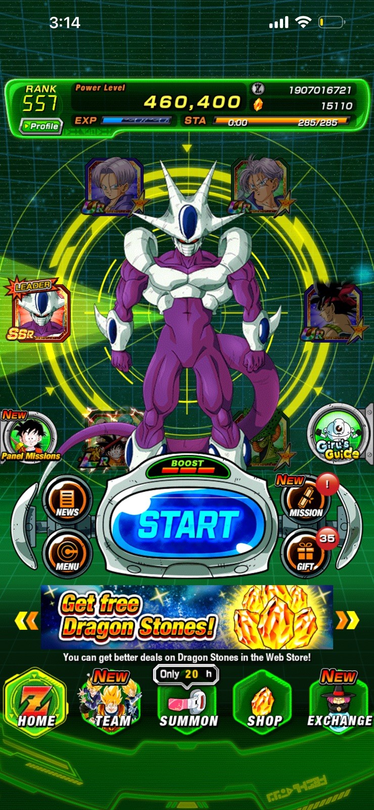 Dokkan Battle ios 15,000+ Stones + 5 LRS