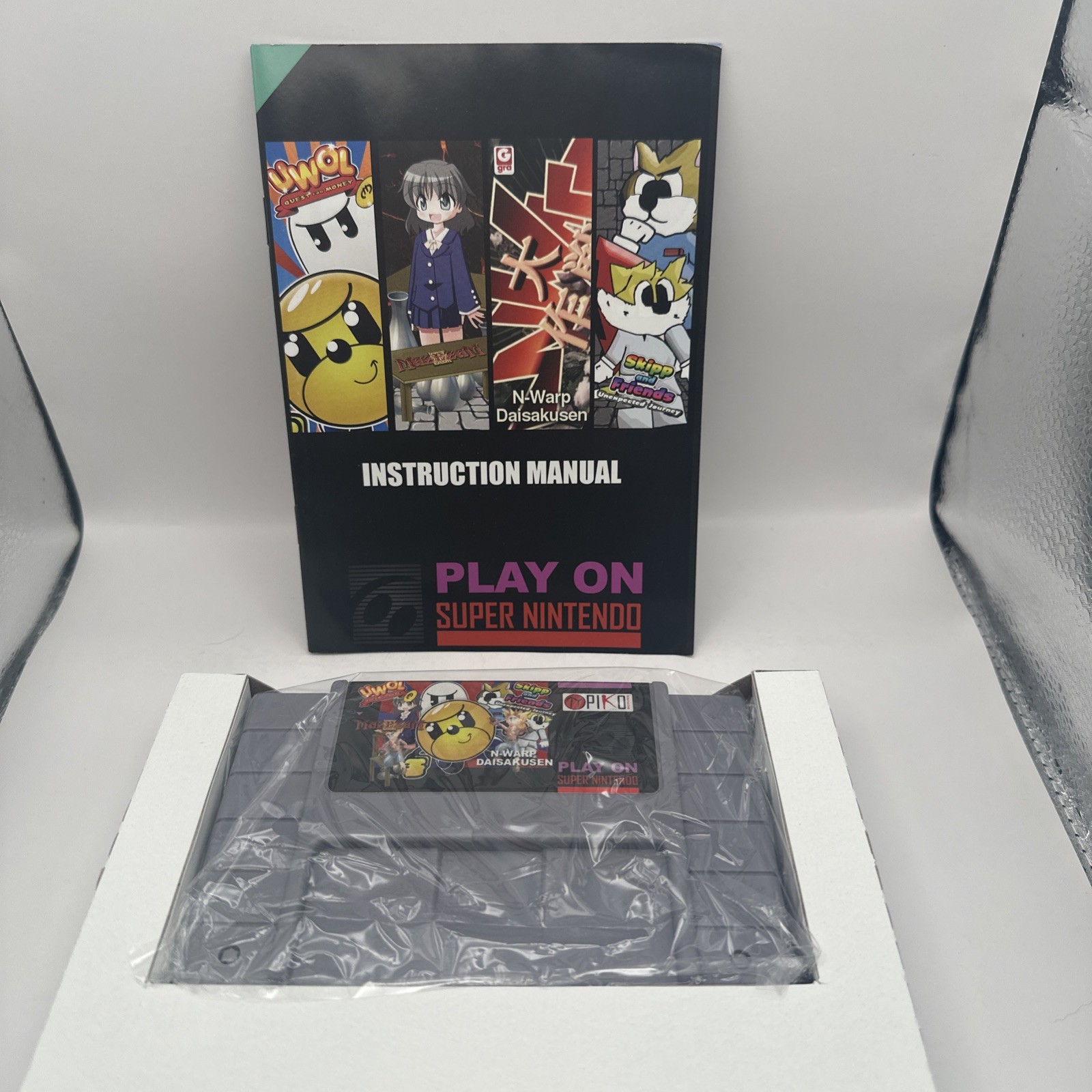 Super 4 in 1 Multicart Nintendo SNES Piko Interactive Near Mint Item Play On