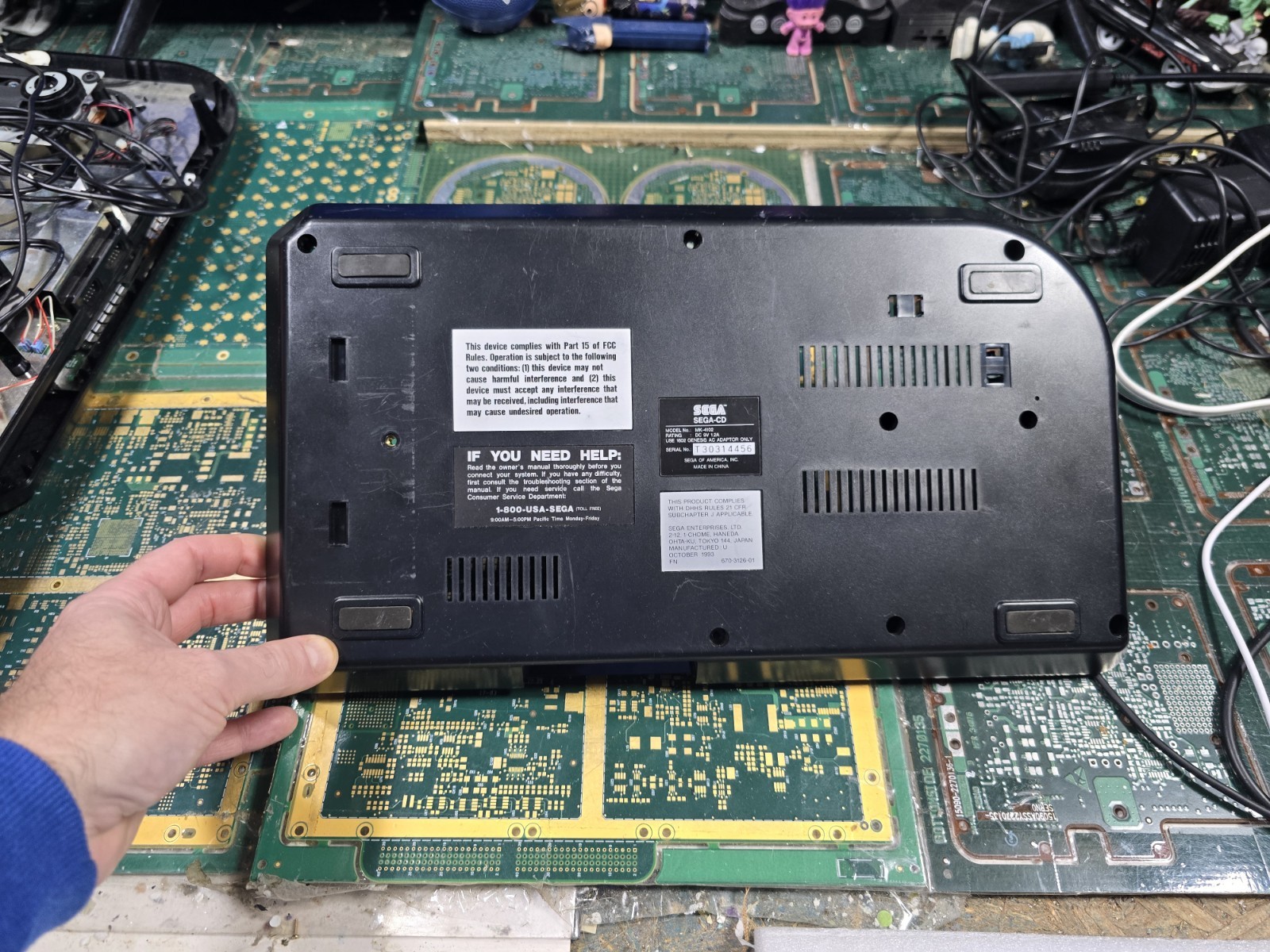 SEGA CD **MK-4102 ONLY** EXACT LABELED BOTTOM CASE #1-INTACT-JUST OK-READ ALL