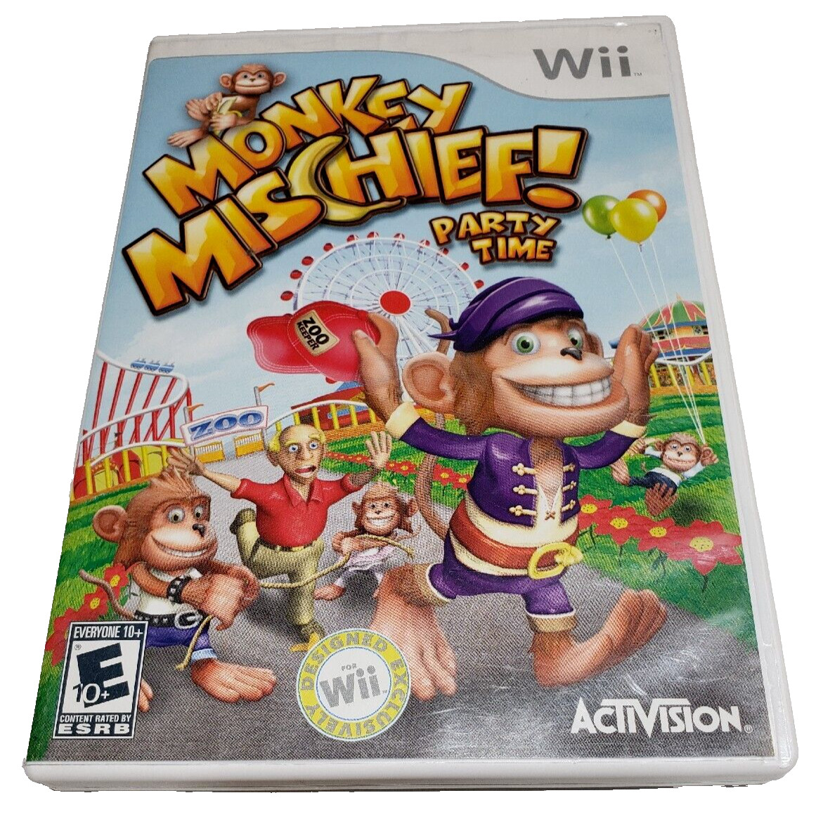 🔴Monkey Mischief Party Time (Nintendo Wii, 2008) Complete