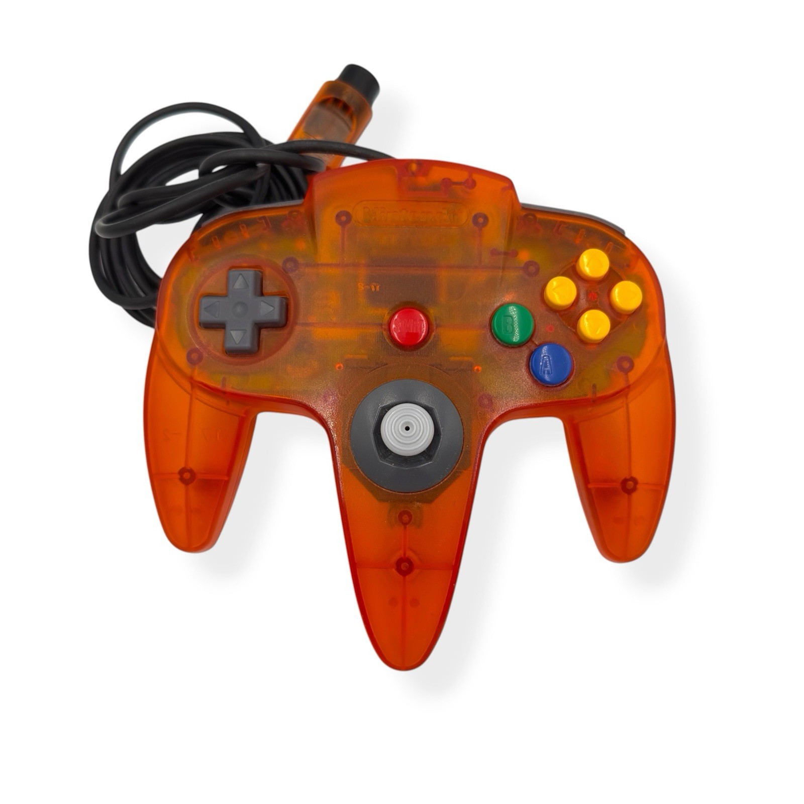 VTG Nintendo N64 Fire Orange Funtastic OEM Controller (Tested & Working) 1990s