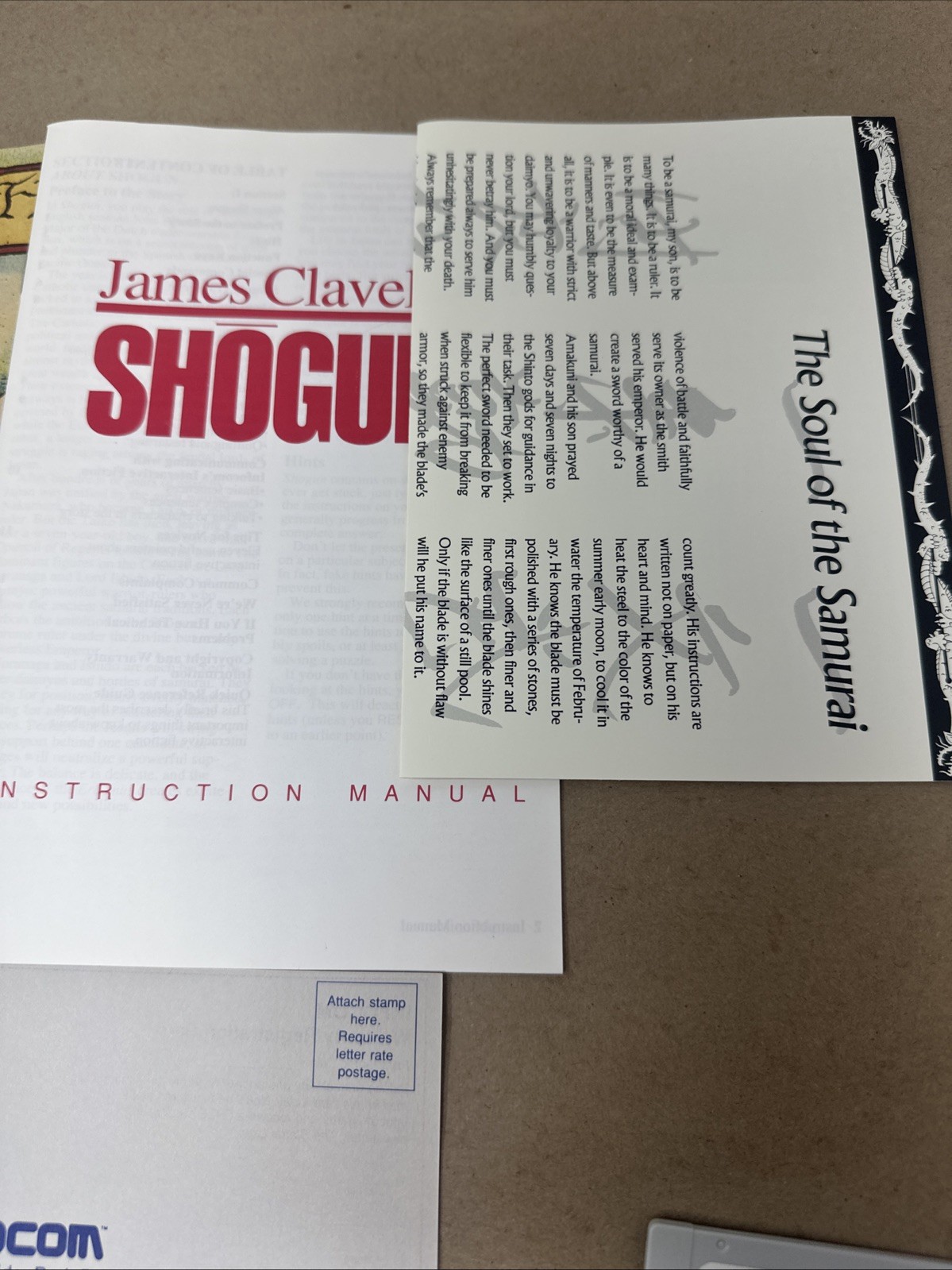 James Clavell’s Shogun Infocom Vintage Amiga PC Adventure Game