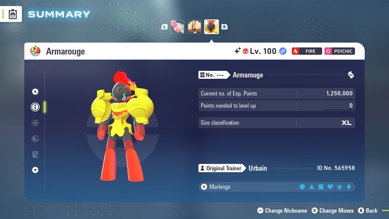 Armarouge Alpha Shiny 6IVs Battle Ready – Legends ZA