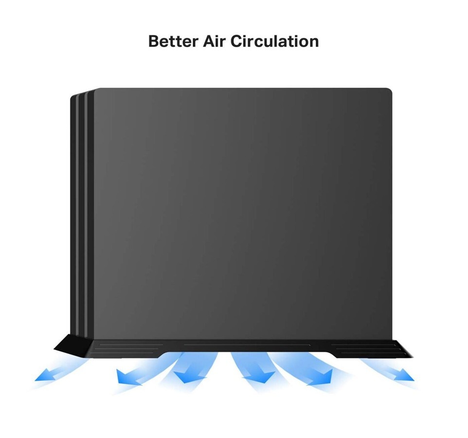 Built-in Cooling Vents Non-slip Vertical Stand for Playstation 4 PS4 Pro A808