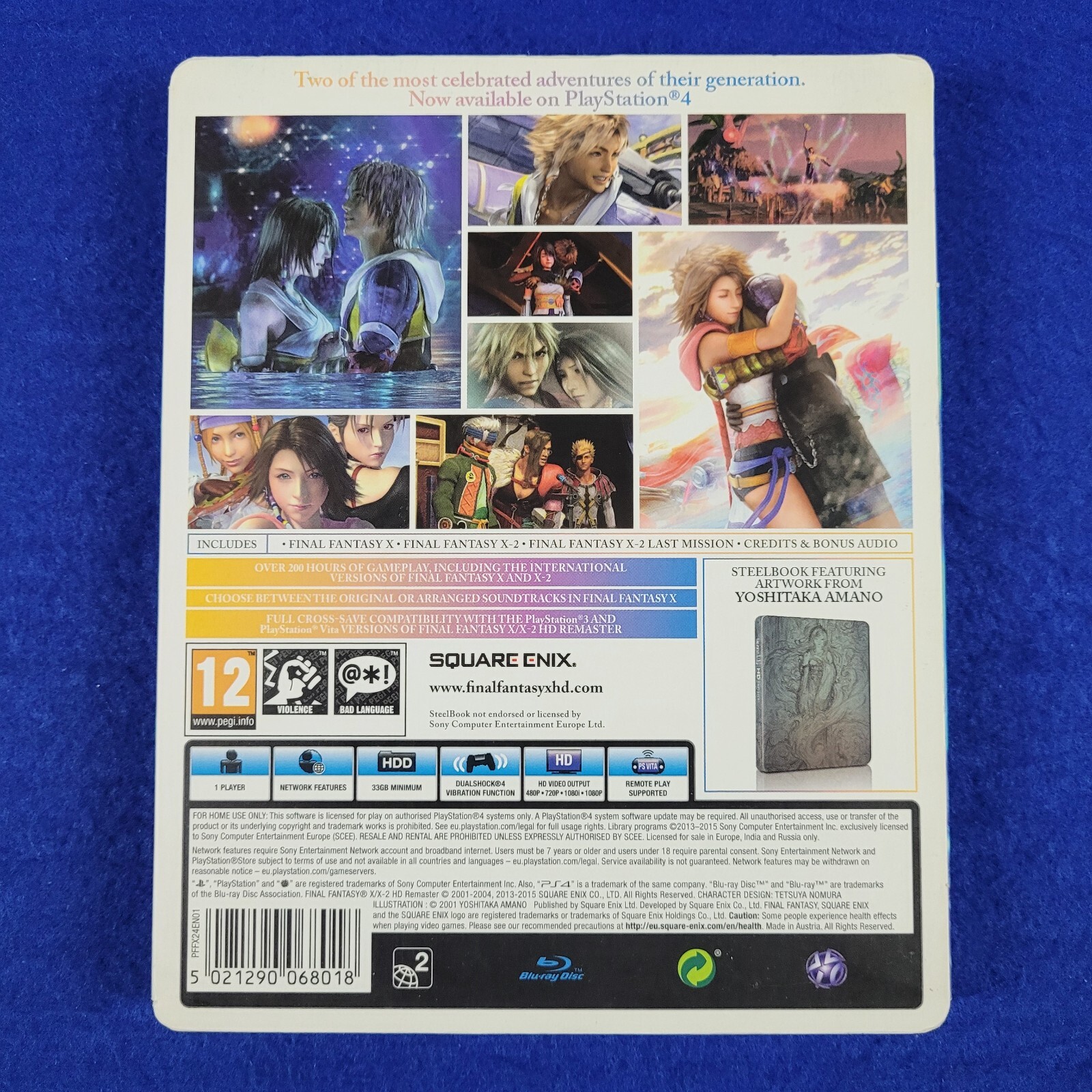 ps4 FINAL FANTASY X/X-2 HD Remaster Limited Steelbook Edition REGION FREE PAL UK
