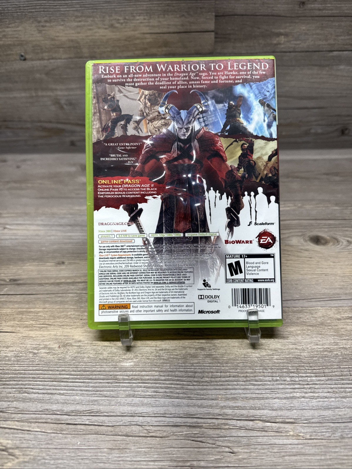Dragon Age 2 (Xbox 360 2011) CIB Complete Tested READ !!!