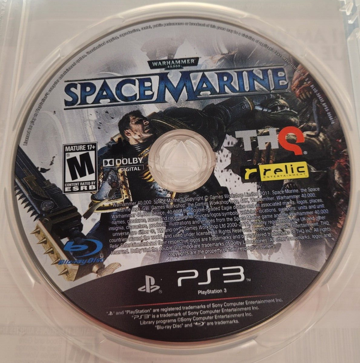 Warhammer 40,000: Space Marine (Sony PlayStation 3, 2011) CIB