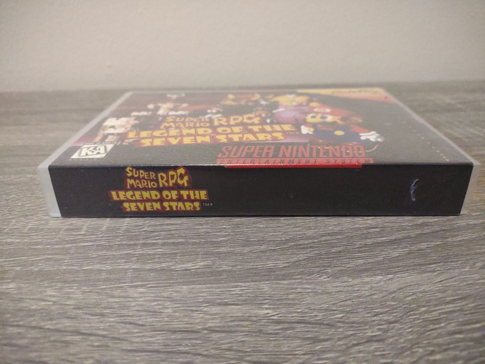 Super Mario RPG SNES – Authentic Cart & Original Insert – Rare EA Protect-Q Case