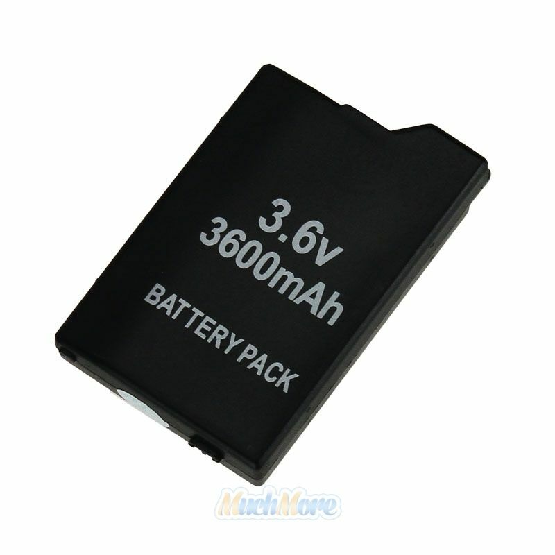 New 1200mAh 3600mAH BATTERY PACK FOR PSP 2000/2001/3000/3001/3003 & WALL Charger