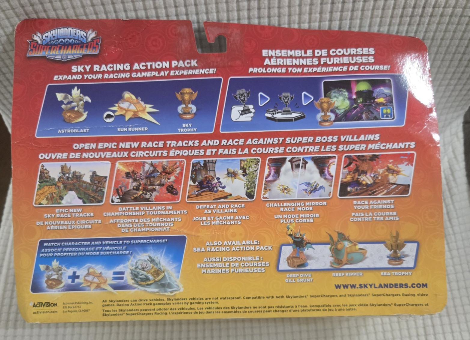 Skylanders SuperChargers Sky Racing Action Pack Astroblast Sky Trophy Sun Runner