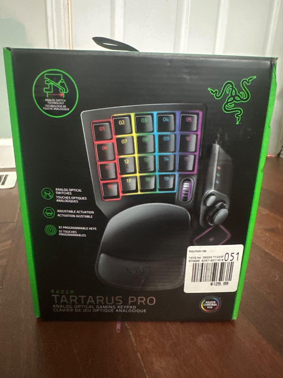 Razer Tartarus Pro Ergonomic Gaming Keypad Wired USB Black 6ft Cable PC