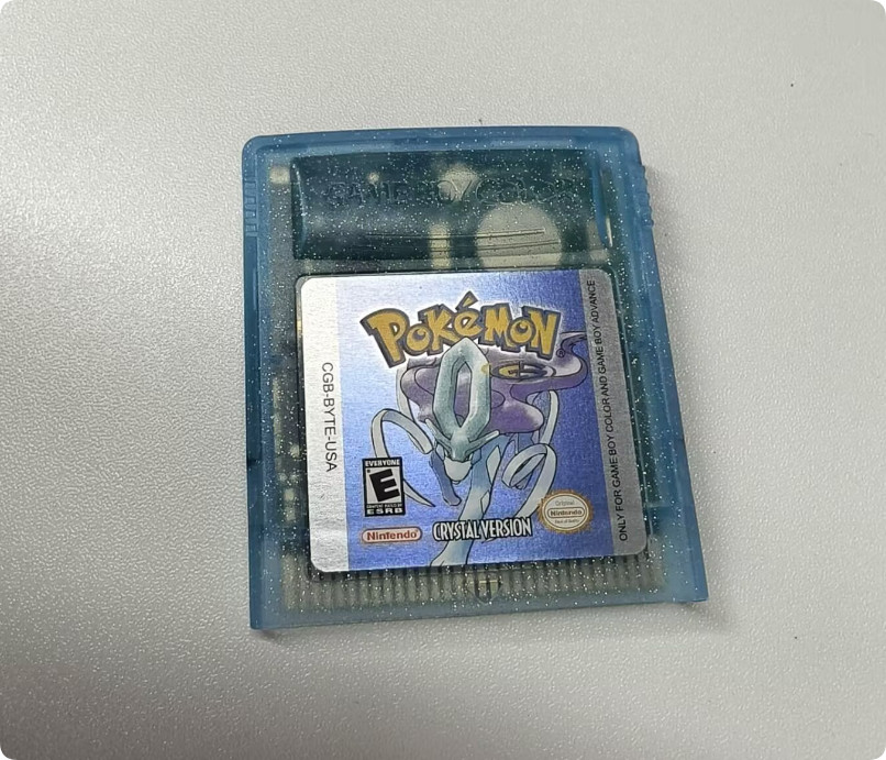 Game Card GBC Crystal Version Gameboy Colour GBC US STOCK Fast Shipping