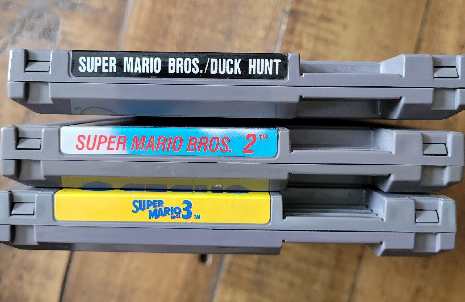Nintendo NES Super Mario Trilogy Lot. Super Mario Duck Hunt, Super Mario 2 & 3