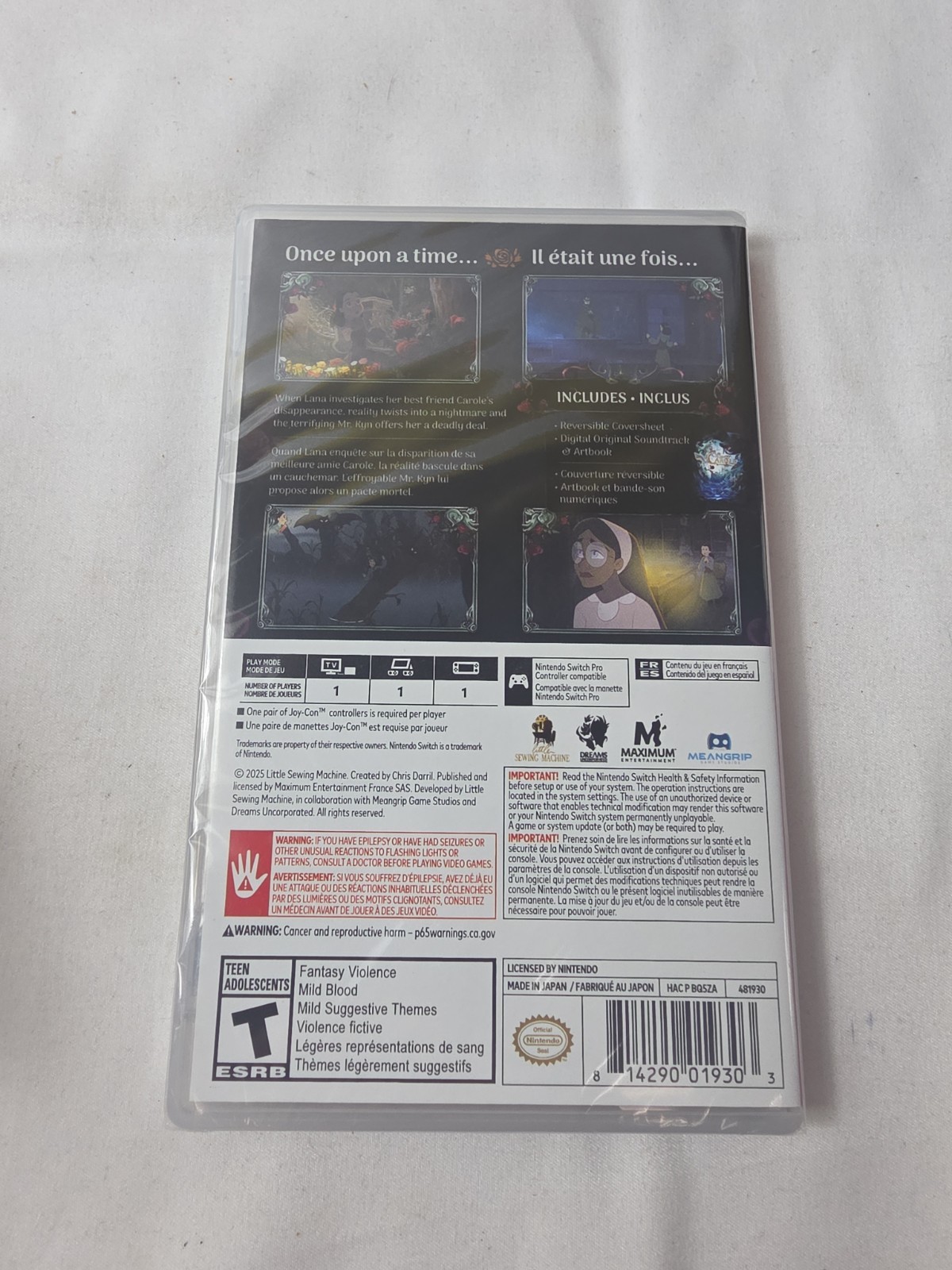 Bye Sweet Carole (Nintendo Switch, 2025) Brand New