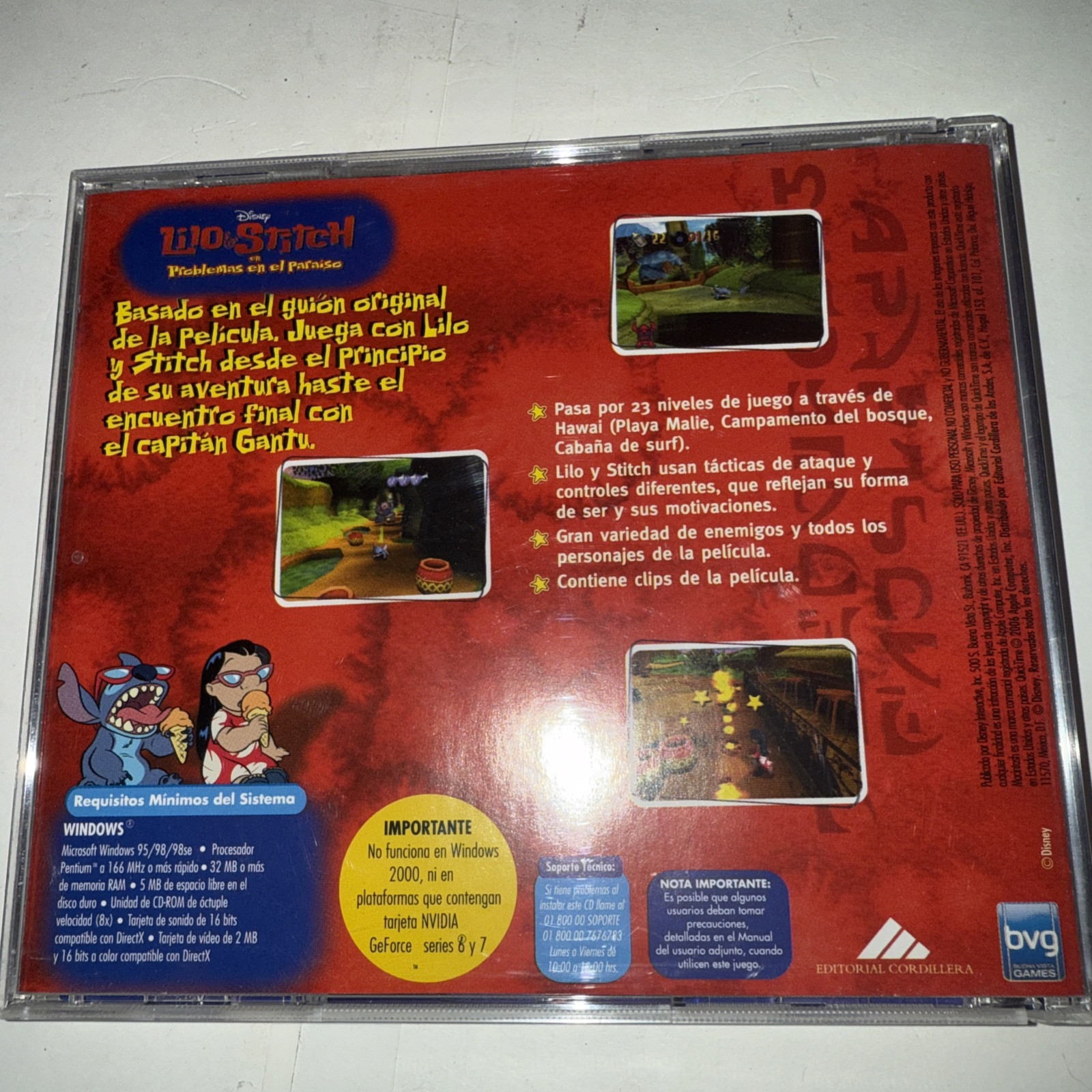 Lilo and Stitch in Troubles in Paradise Disney – Computer Game PC CD-Rom