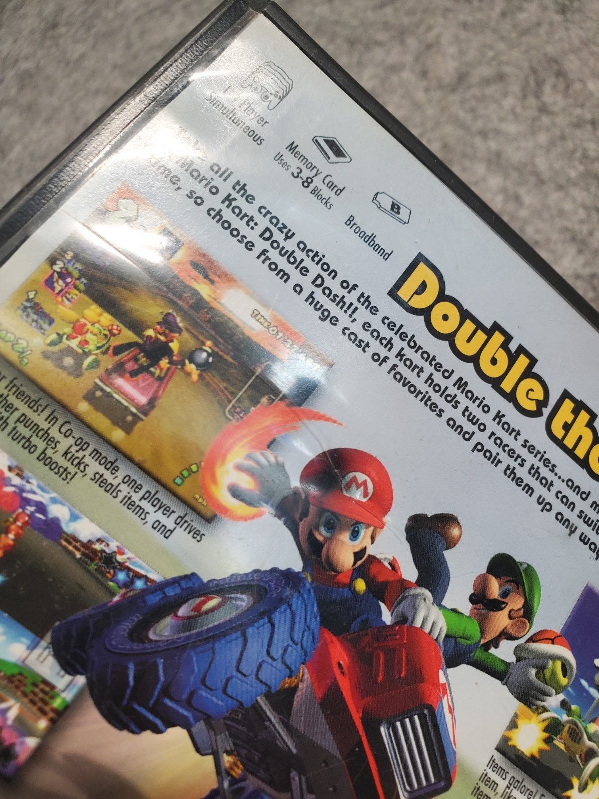 Mario Kart Double Dash GameCube – ORIGINAL CASE ONLY – NO Manual NO Game