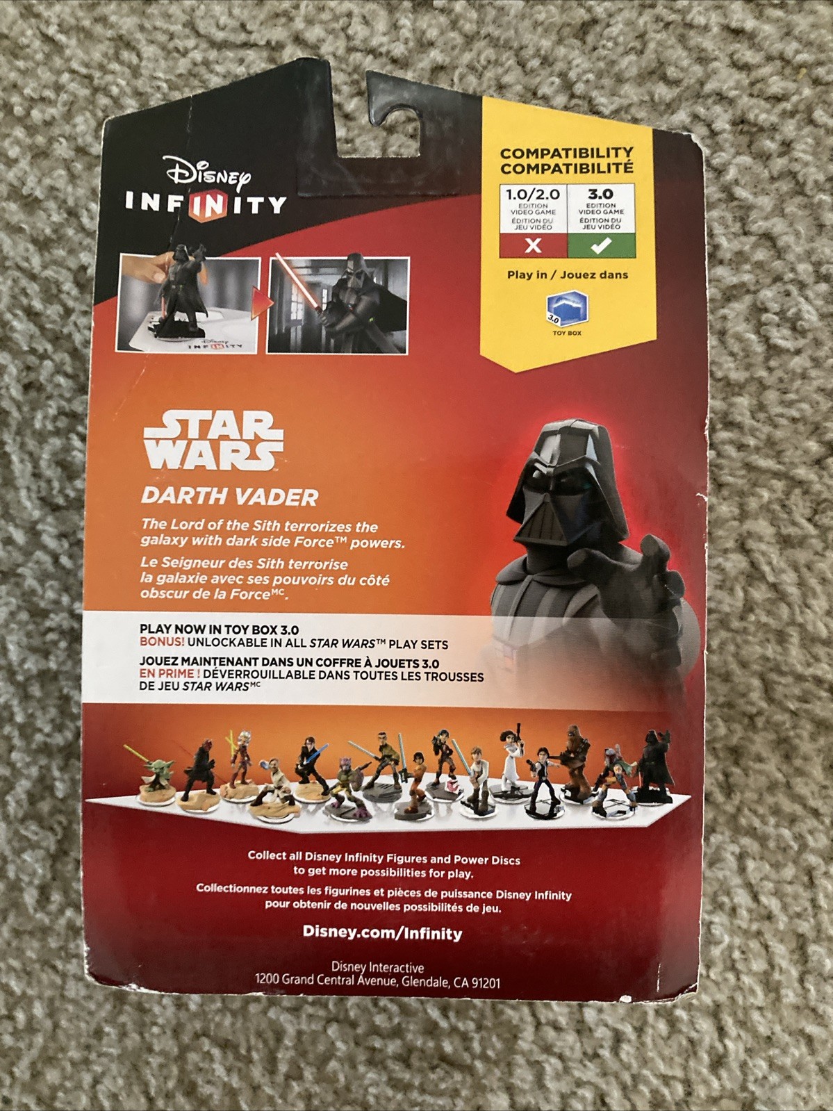 Disney Star Wars Infinity 3.0 Edition Darth Vader Figure New in Box