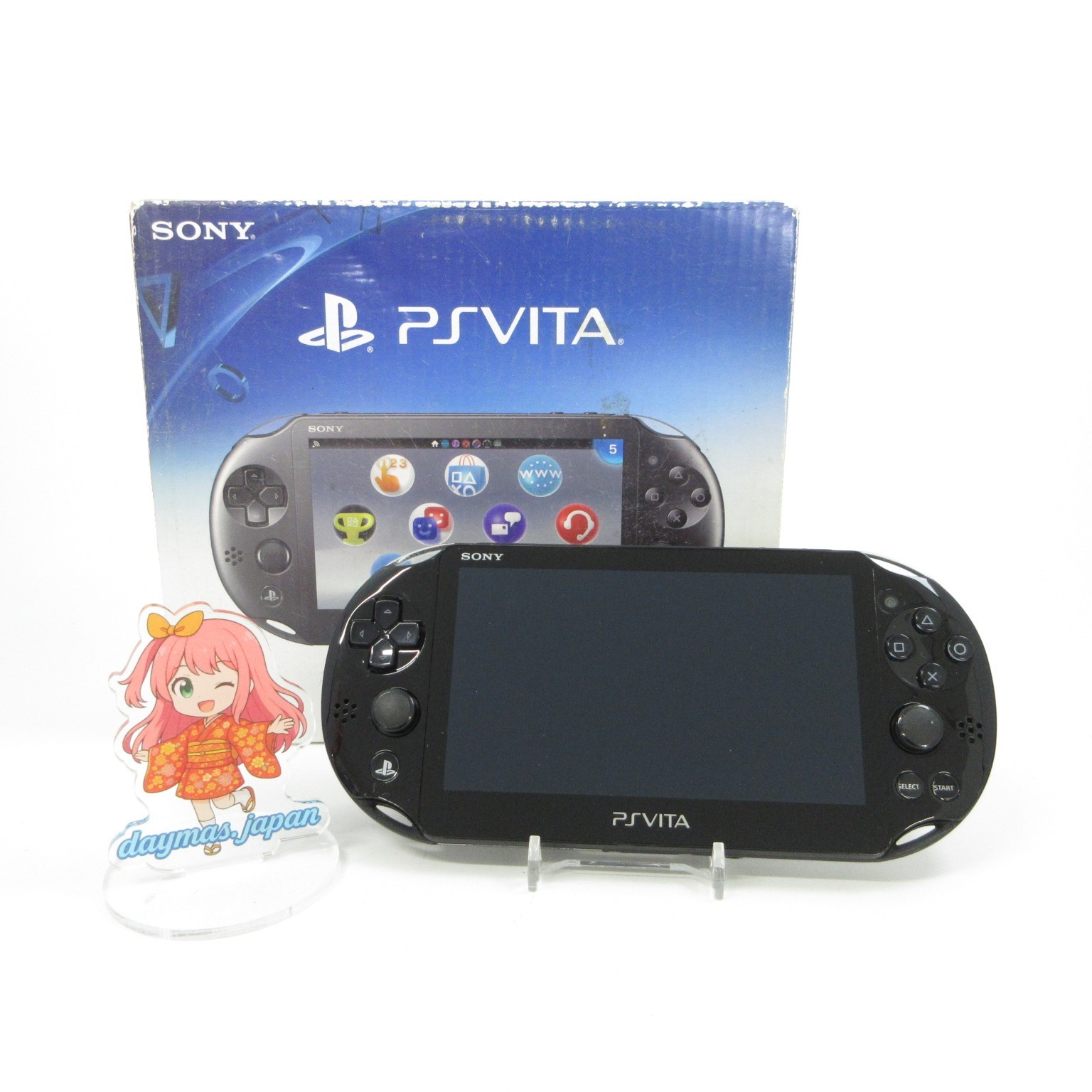 【Near Mint】Sony PS Vita PCH-2000 Black Wi-Fi Model Console #NET08/0614/03