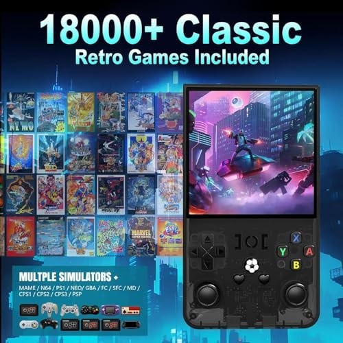 Retro Handheld Game Console 4 Inch IPS Screen 15000 Games Linux System