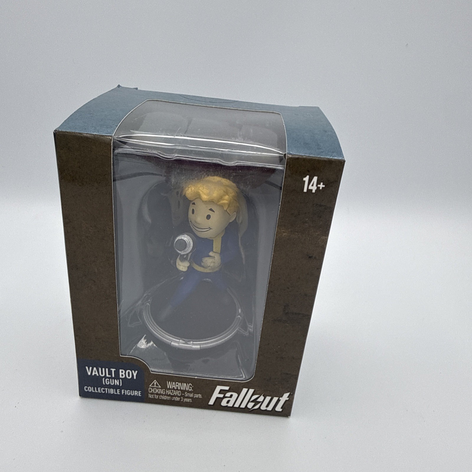 Fallout Vault Boy (Gun) 3″ Mini Figure Syndicate Collectibles Box Damage