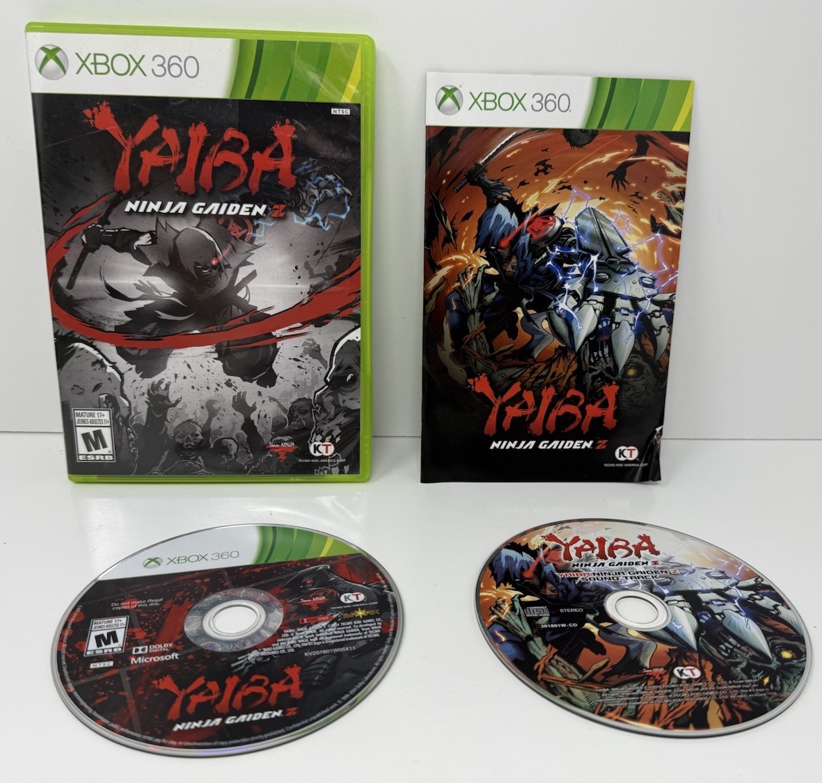 Yaiba: Ninja Gaiden Z Microsoft Xbox 360 Authentic Works Clean Discs Tested