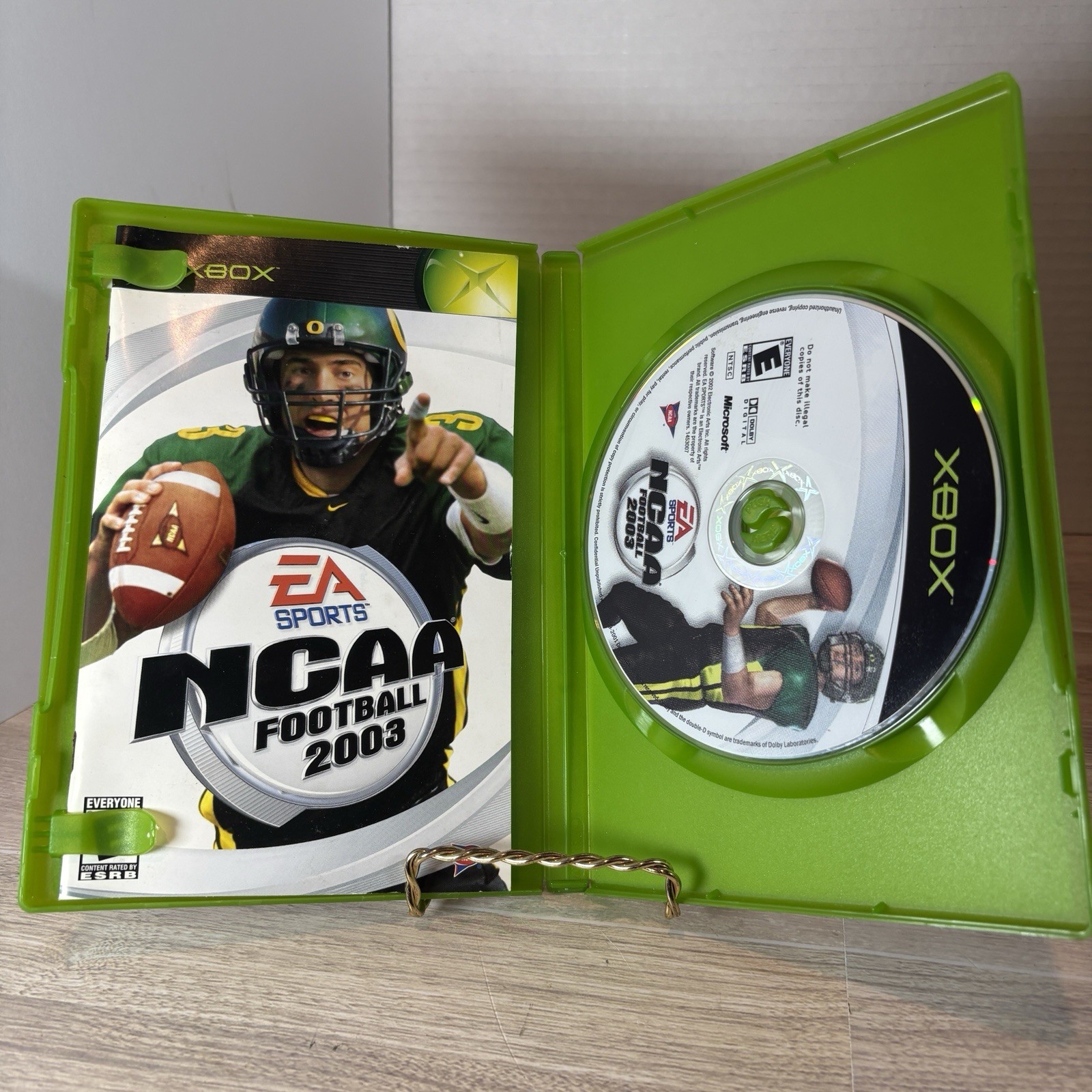 NCAA Football 2003 Xbox CIB Complete Tested Cleaned Authentic College Game