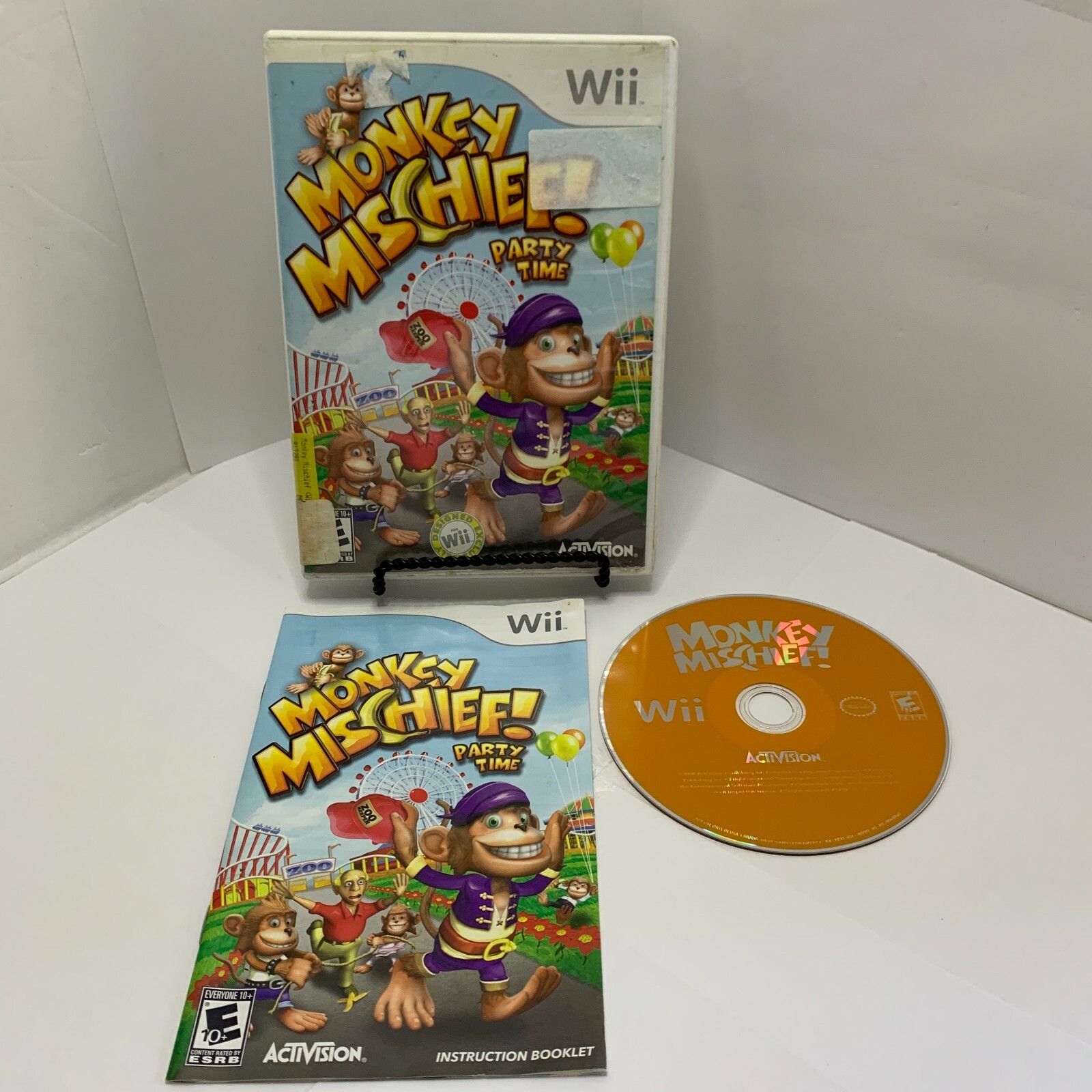 Monkey Mischief: Party Time (Nintendo Wii Children’s Game) Complete.-Activision-