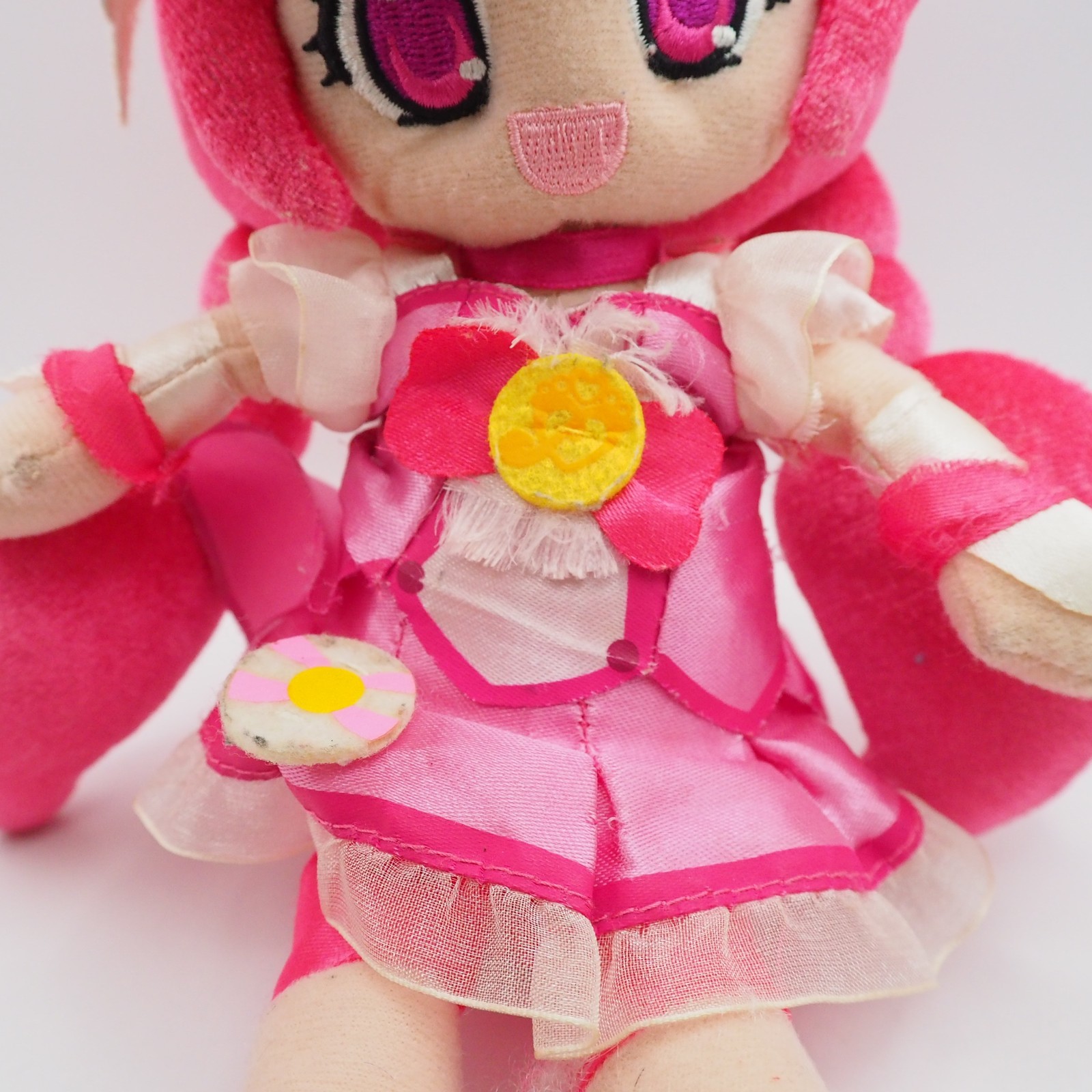 Jk58 JUNK Smile Pretty Cure Precure HAPPY Bandai 2012 Plush 11″ Toy Doll Japan