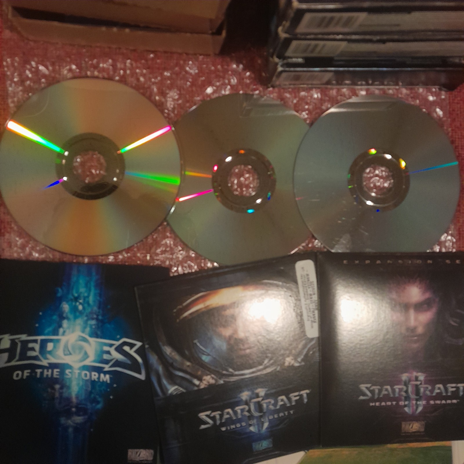 pc, videogame bundle lot, 9 total, cd-rom/dos collection, conditions vary