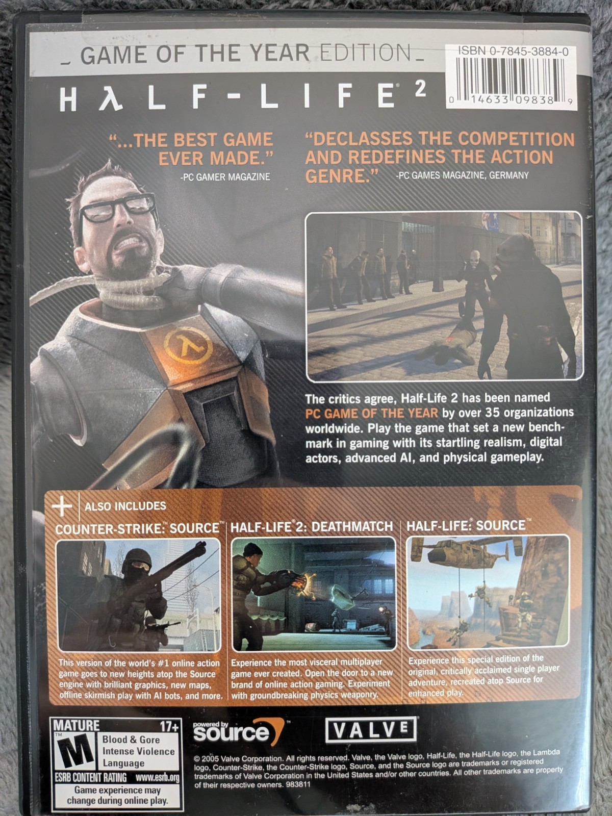HALF-LIFE 2 GAME OF THE YEAR EDITION PC CIB LIKENEW