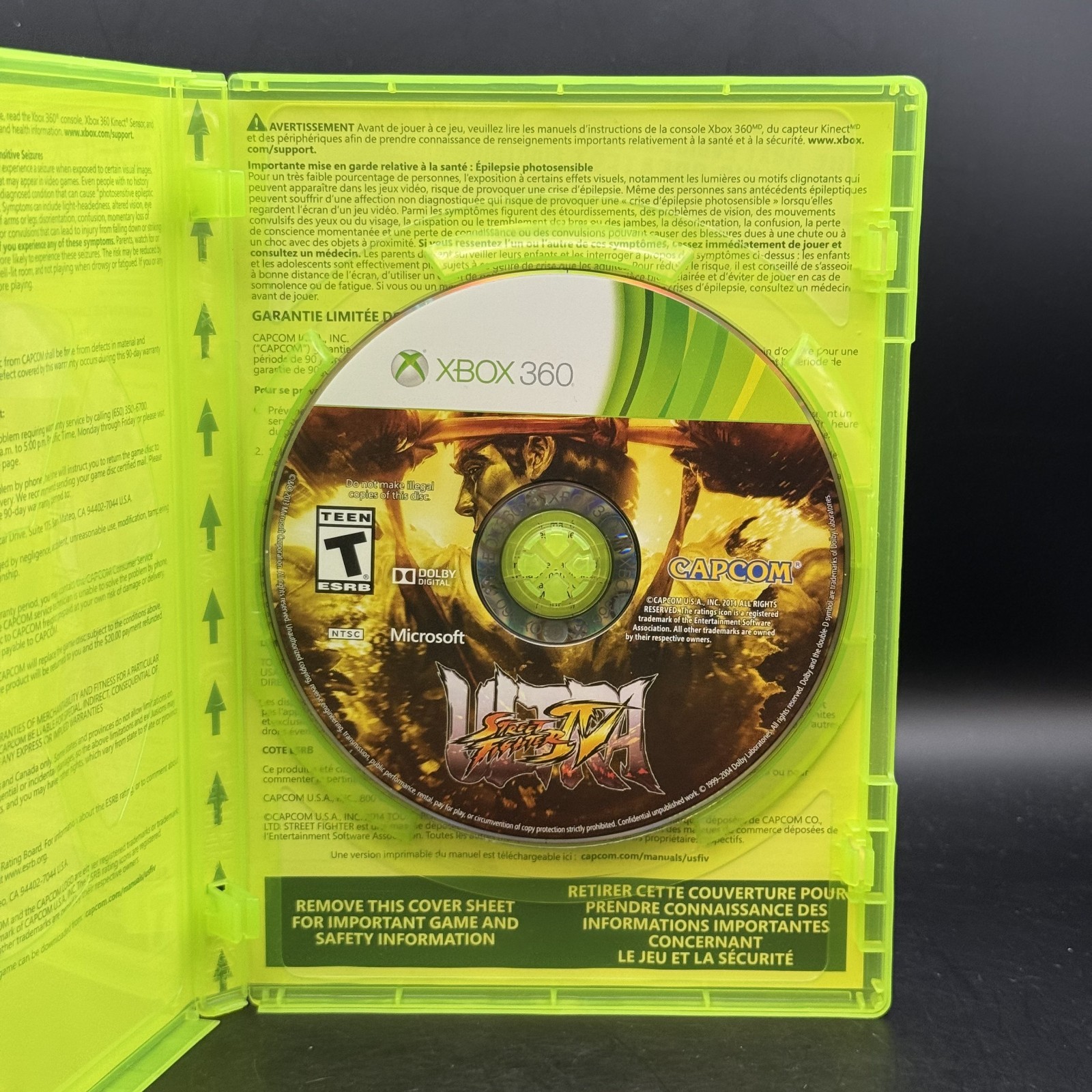 Ultra Street Fighter IV (Microsoft Xbox 360, 2014) COMPLETE IN BOX (CIB)