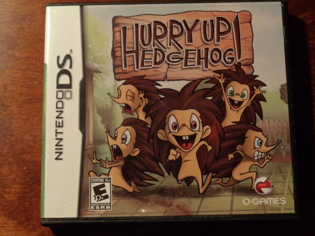 Hurry Up Hedgehog (Nintendo DS, CASE / MANUAL ONLY / Authentic) – USA