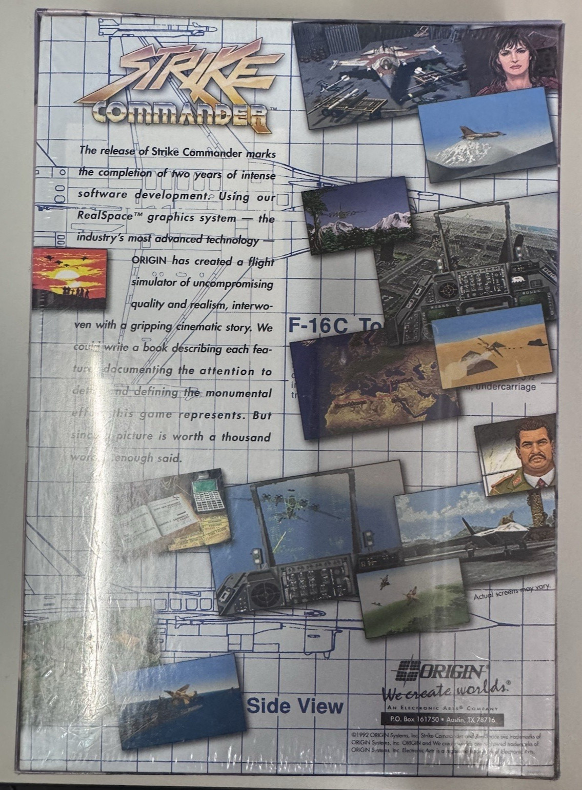 Strike Commander PC Game 1992 3.5″ Disks Chris Roberts MS-DOS