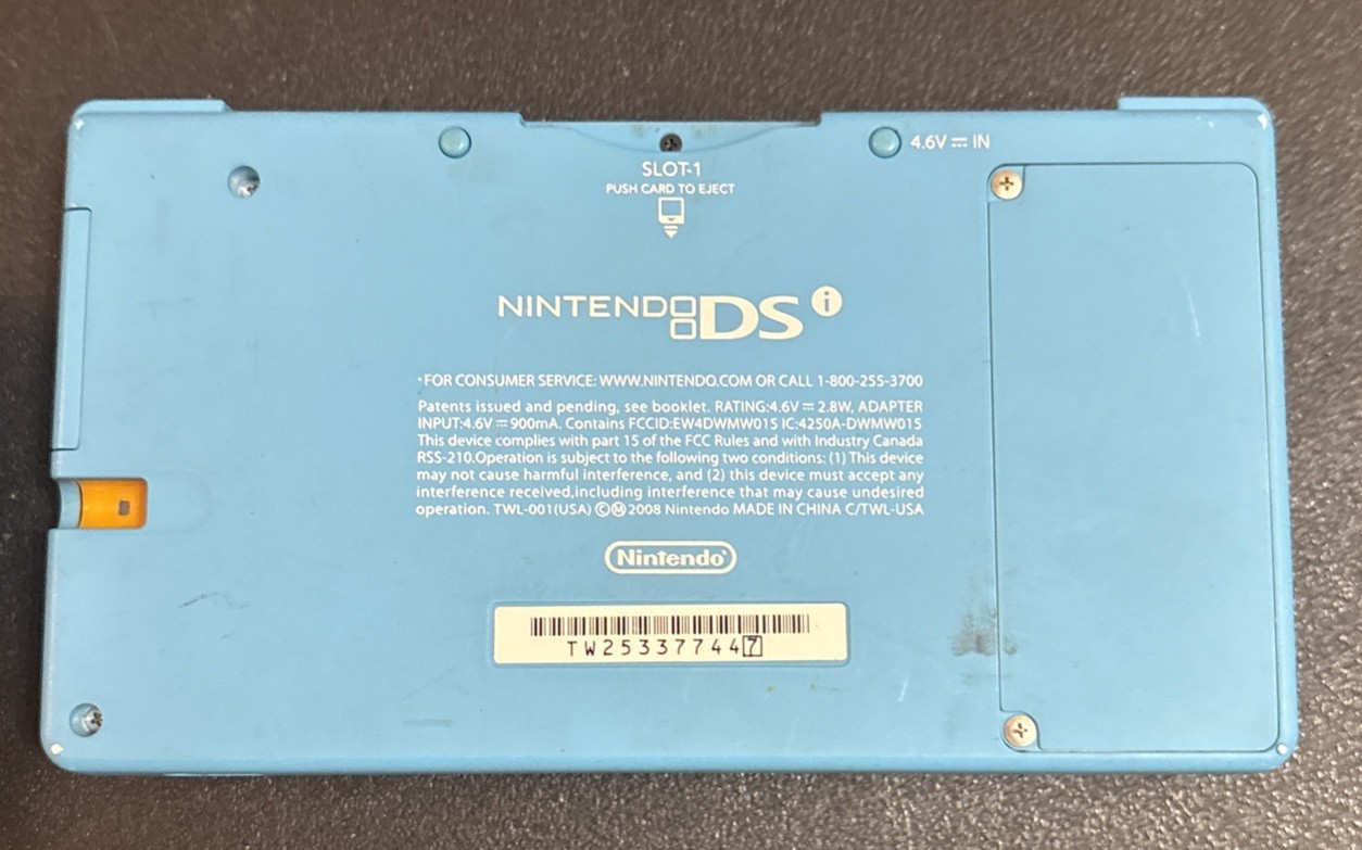 Nintendo DSi Light Blue Handheld Console W/Charger & Littlest Pet Shop 3