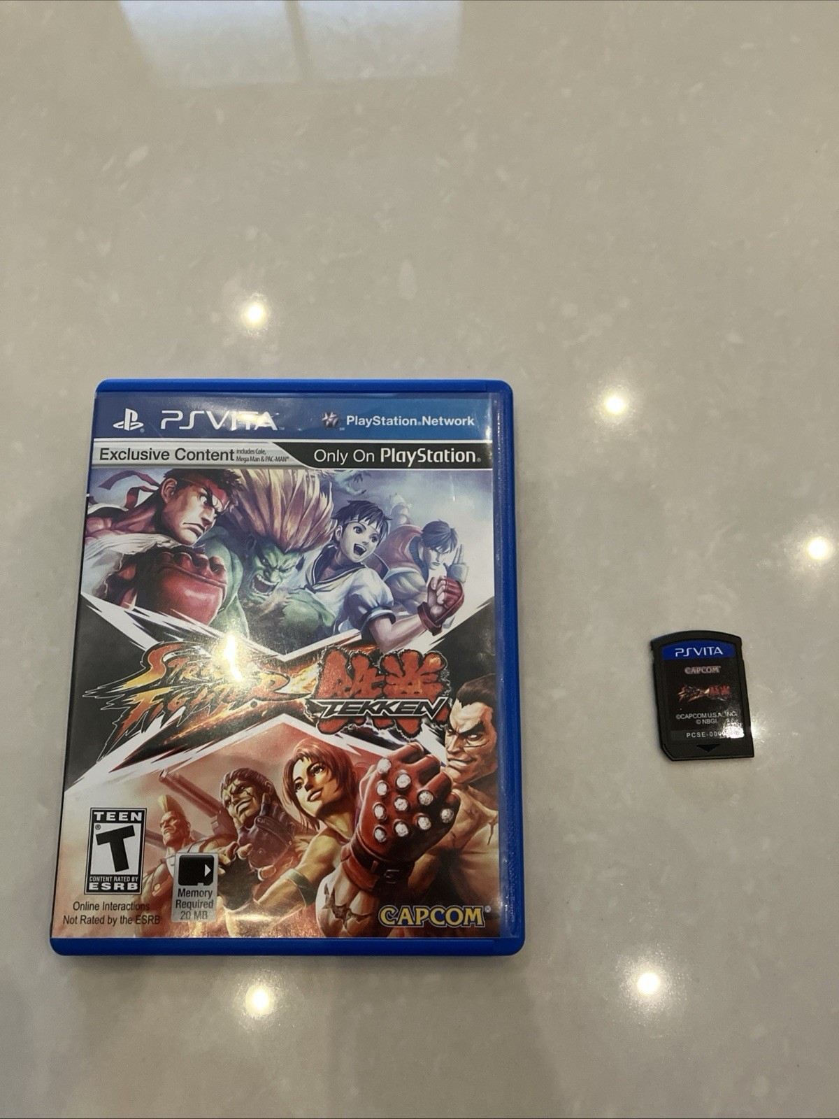 Street Fighter X Tekken (Sony PlayStation PS Vita) Case and Game Tested