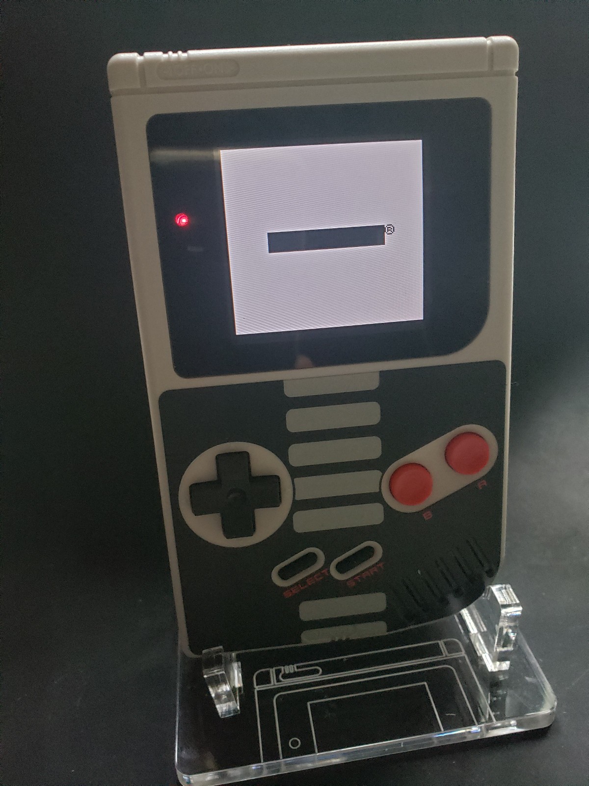 Custom NES style DMG-01 Gameboy w/Hispeedido RIPS v5 display, see description