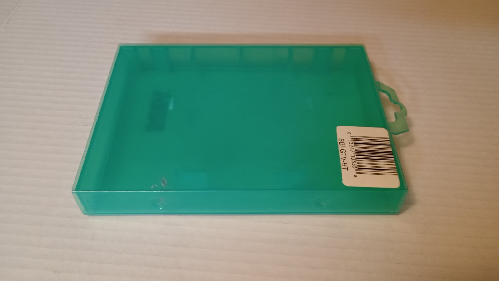Sega Genesis Clamshell Case GREEN – Clear with Green Lettering
