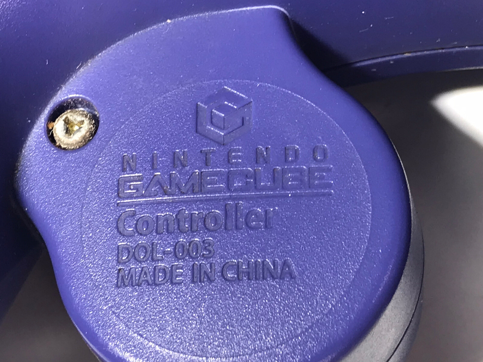 Official Nintendo GameCube Purple Indigo Controller DOL-003 OEM tested working